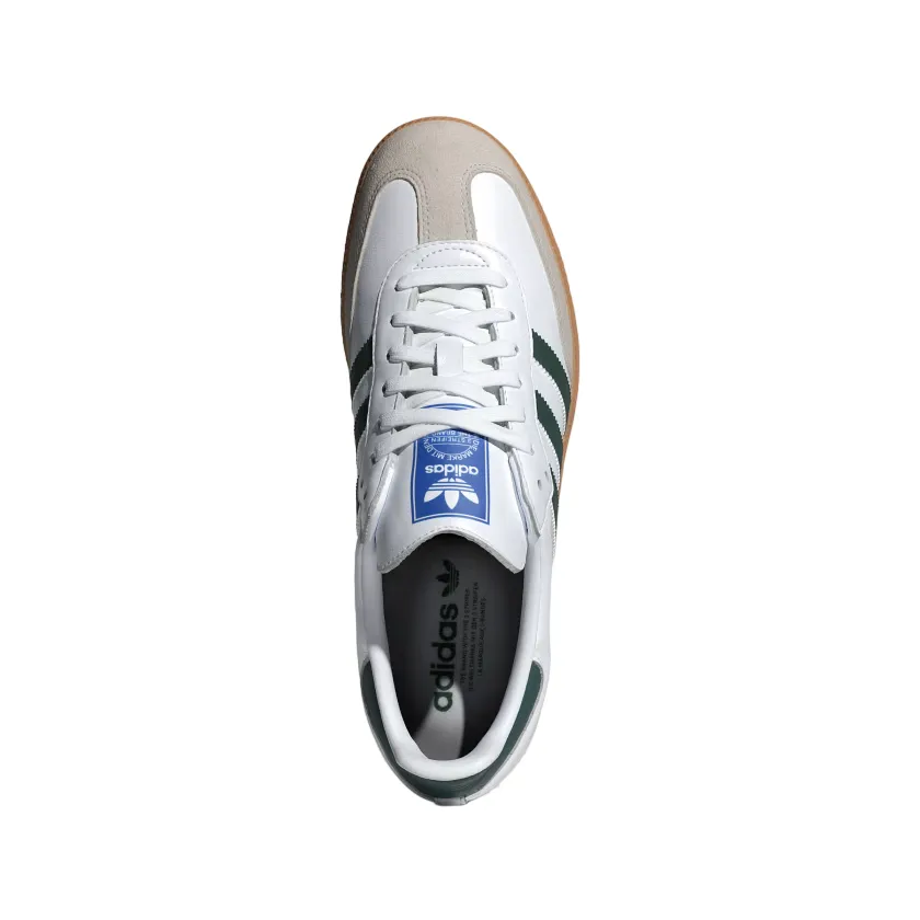Adidas Originals scarpa sneakers da uomo Samba OG IE3437 bianco-verde