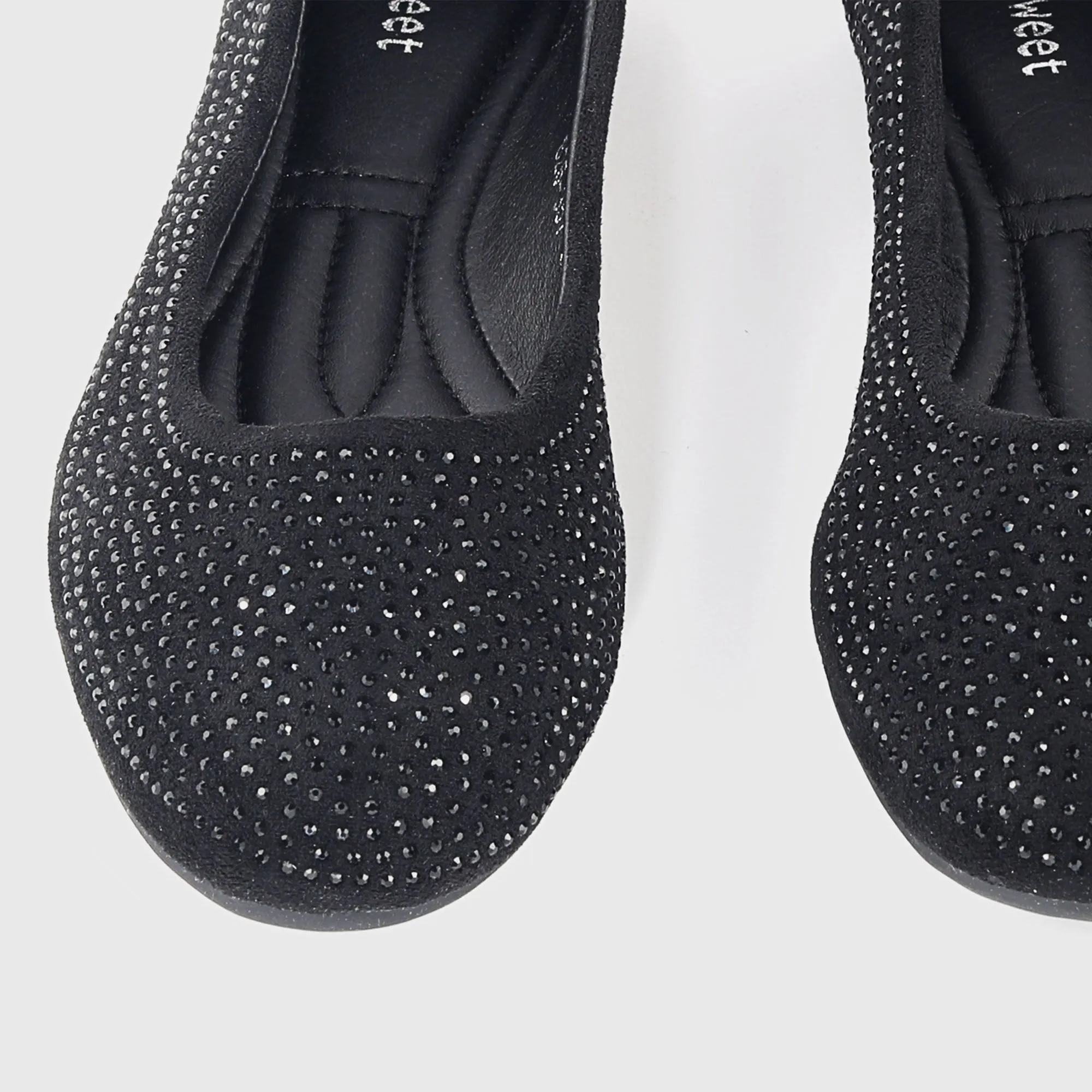 All Stud Embellished Flats