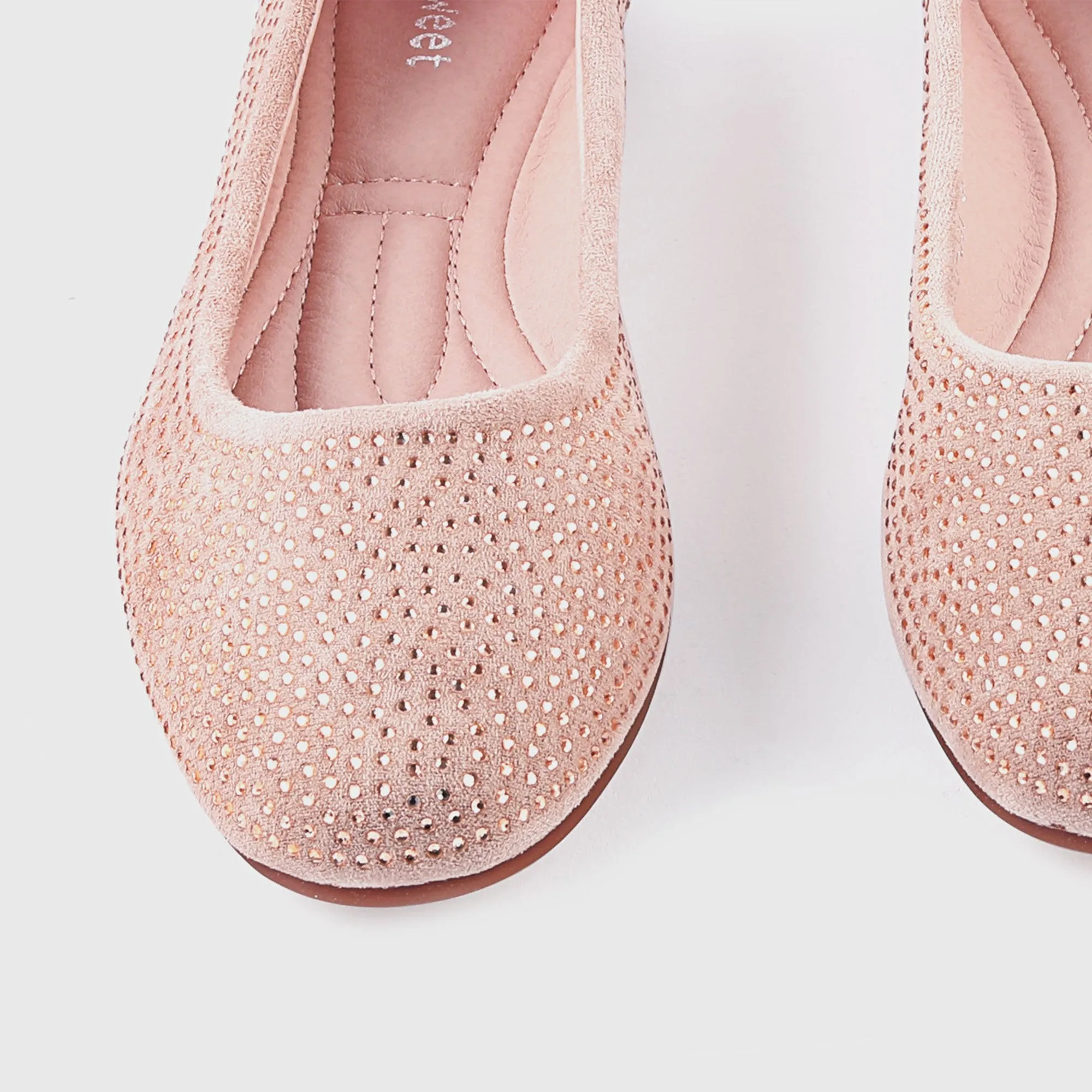All Stud Embellished Flats