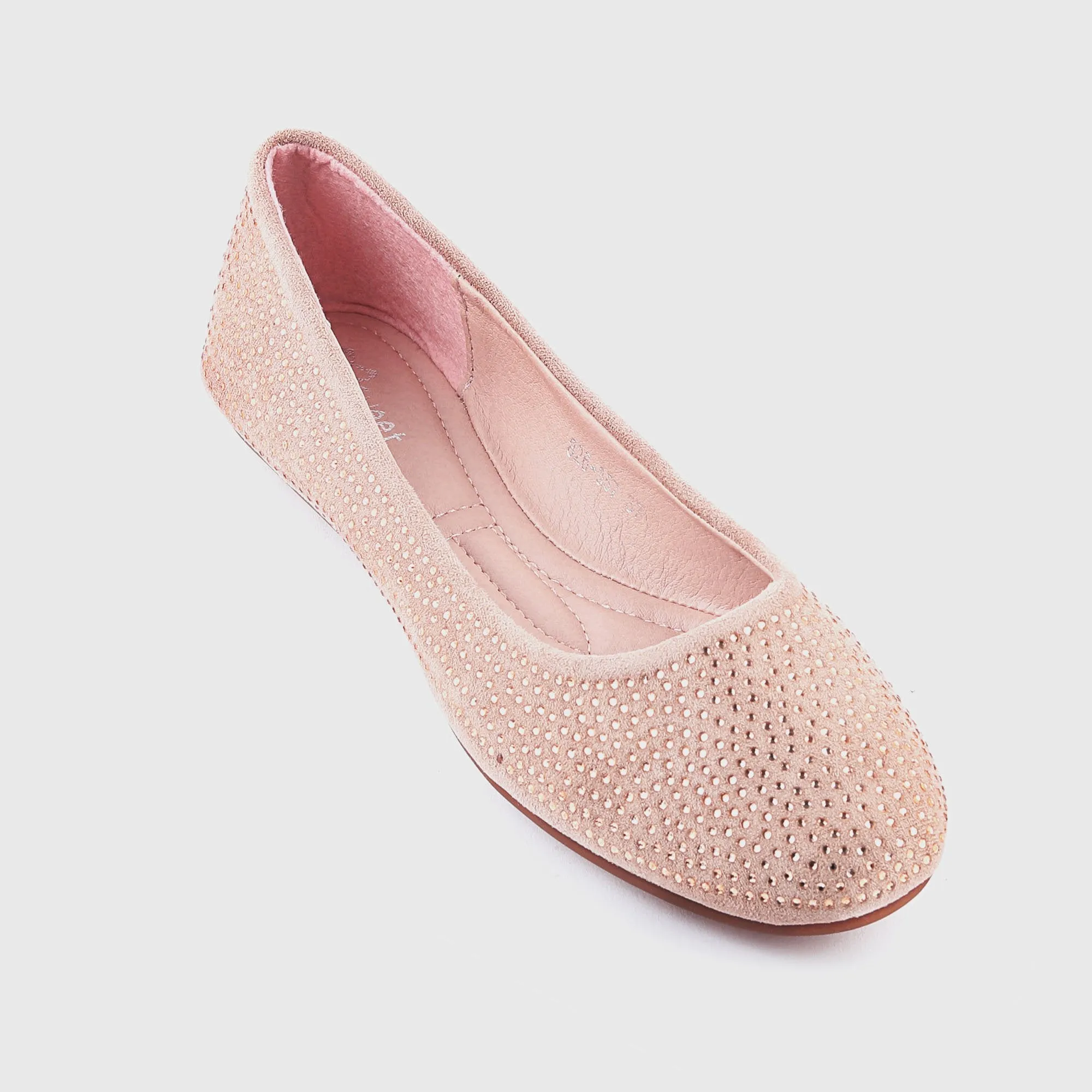 All Stud Embellished Flats