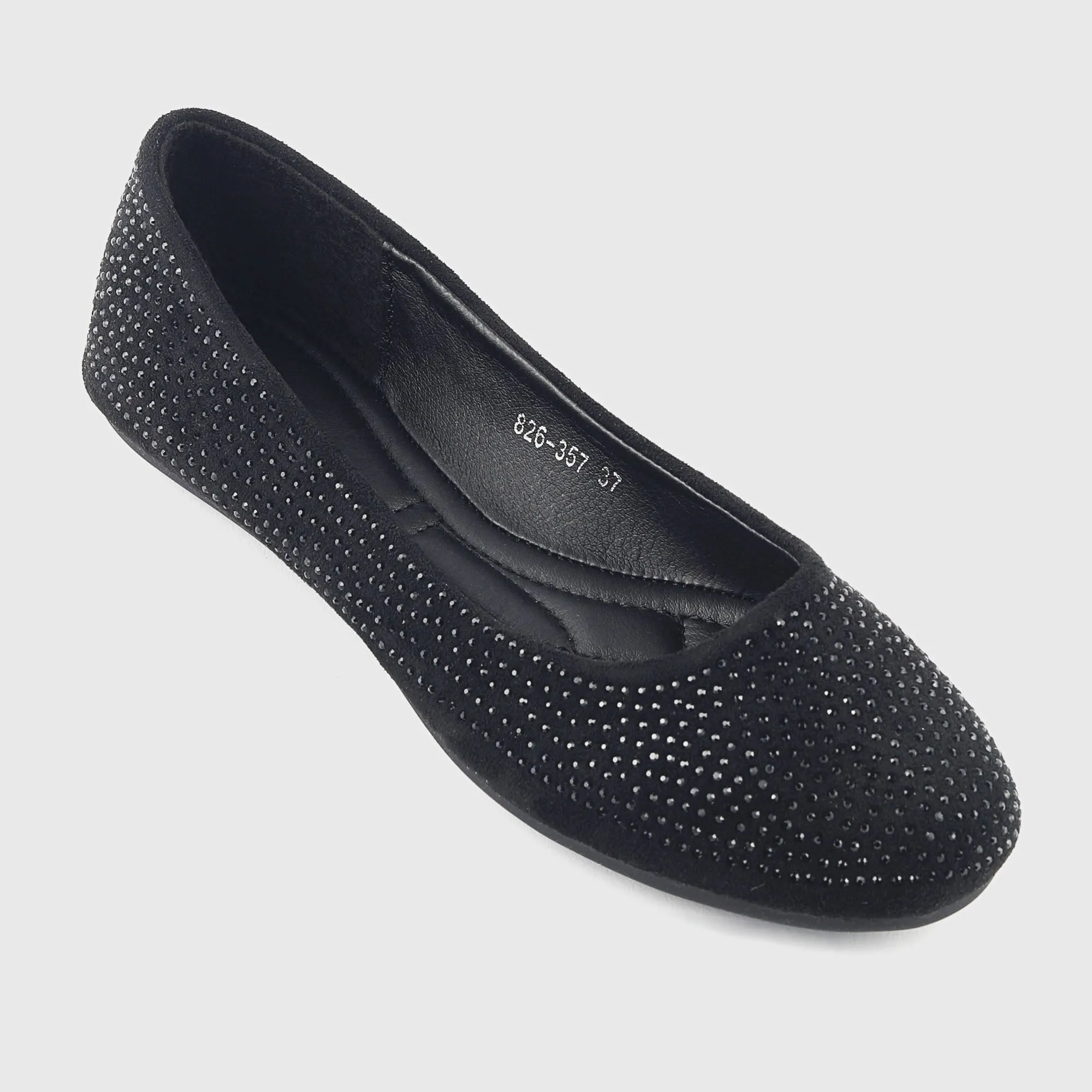 All Stud Embellished Flats
