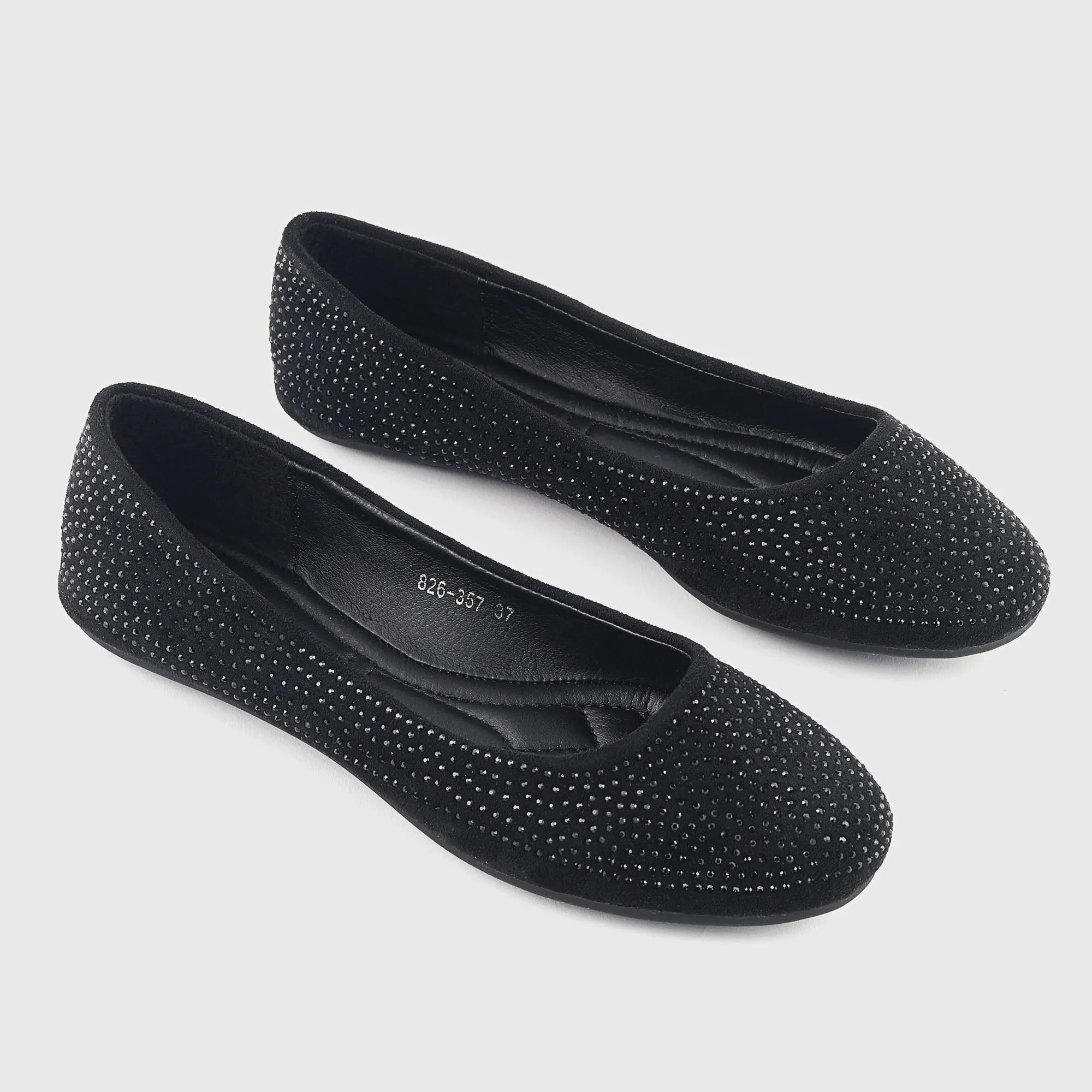 All Stud Embellished Flats