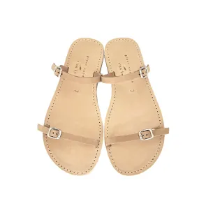 AVIV SANDALS SUEDE CAMEL