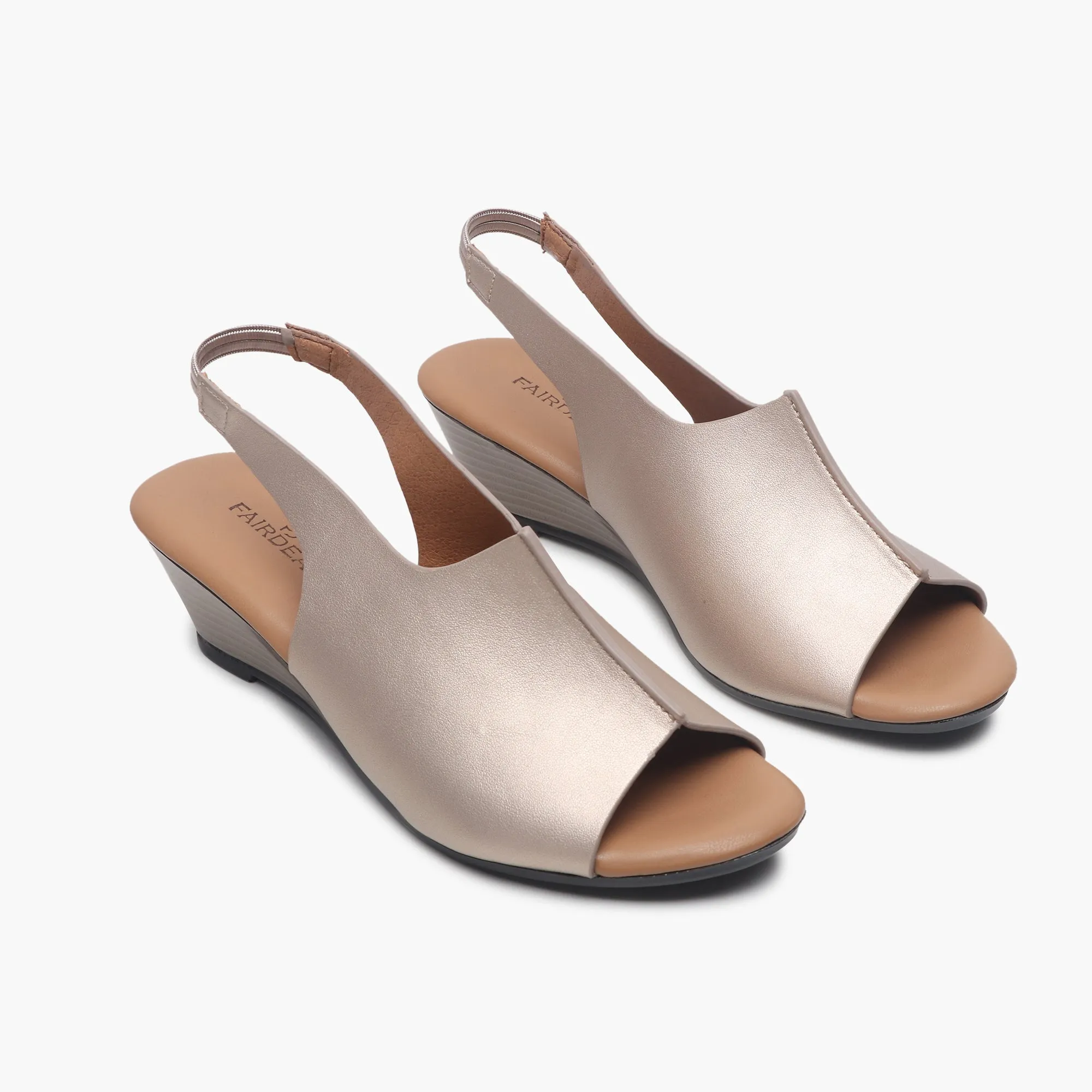 Backstrap Wedge Sandals