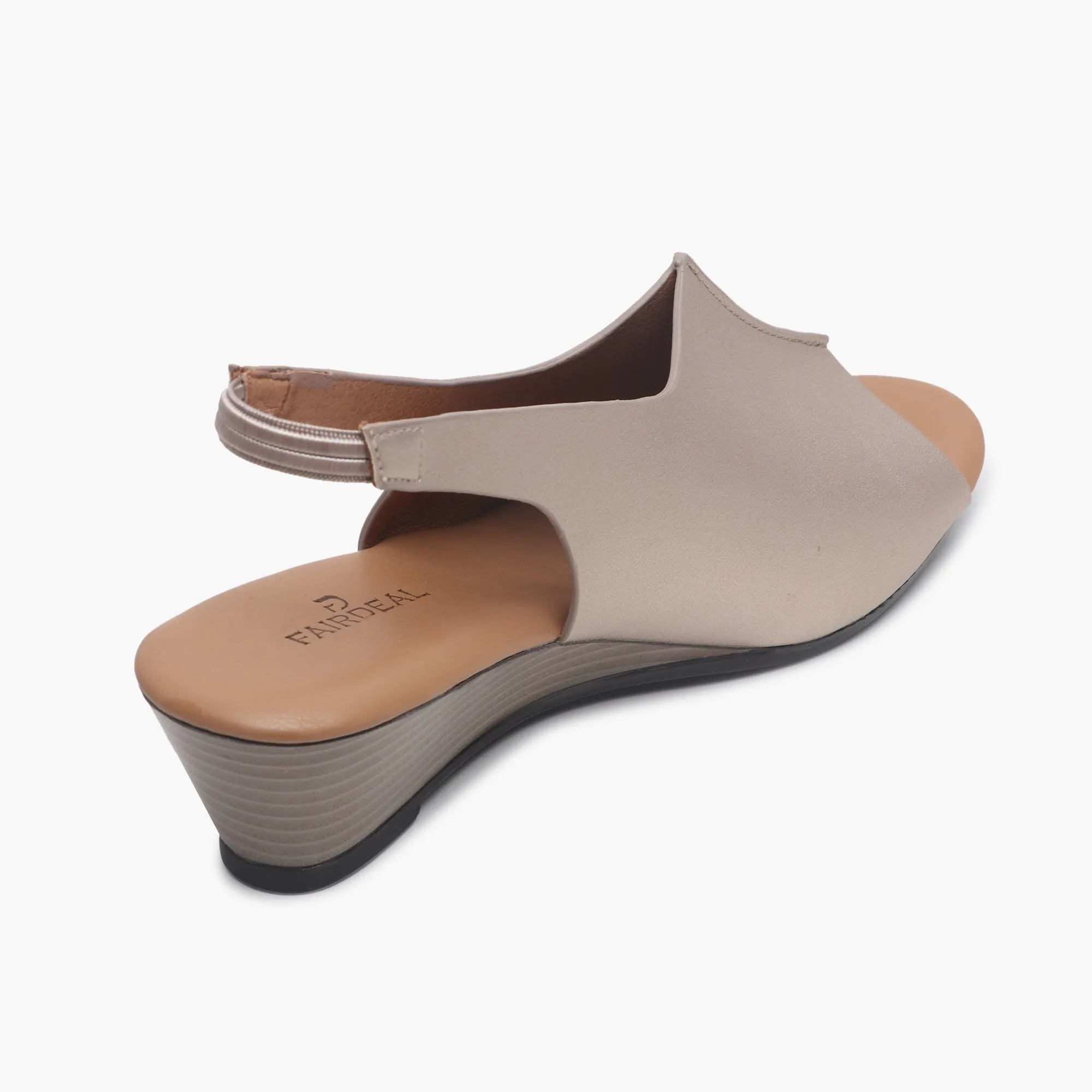 Backstrap Wedge Sandals