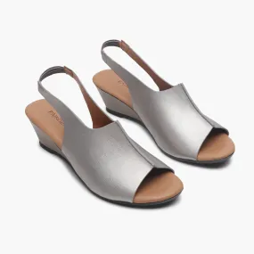 Backstrap Wedge Sandals