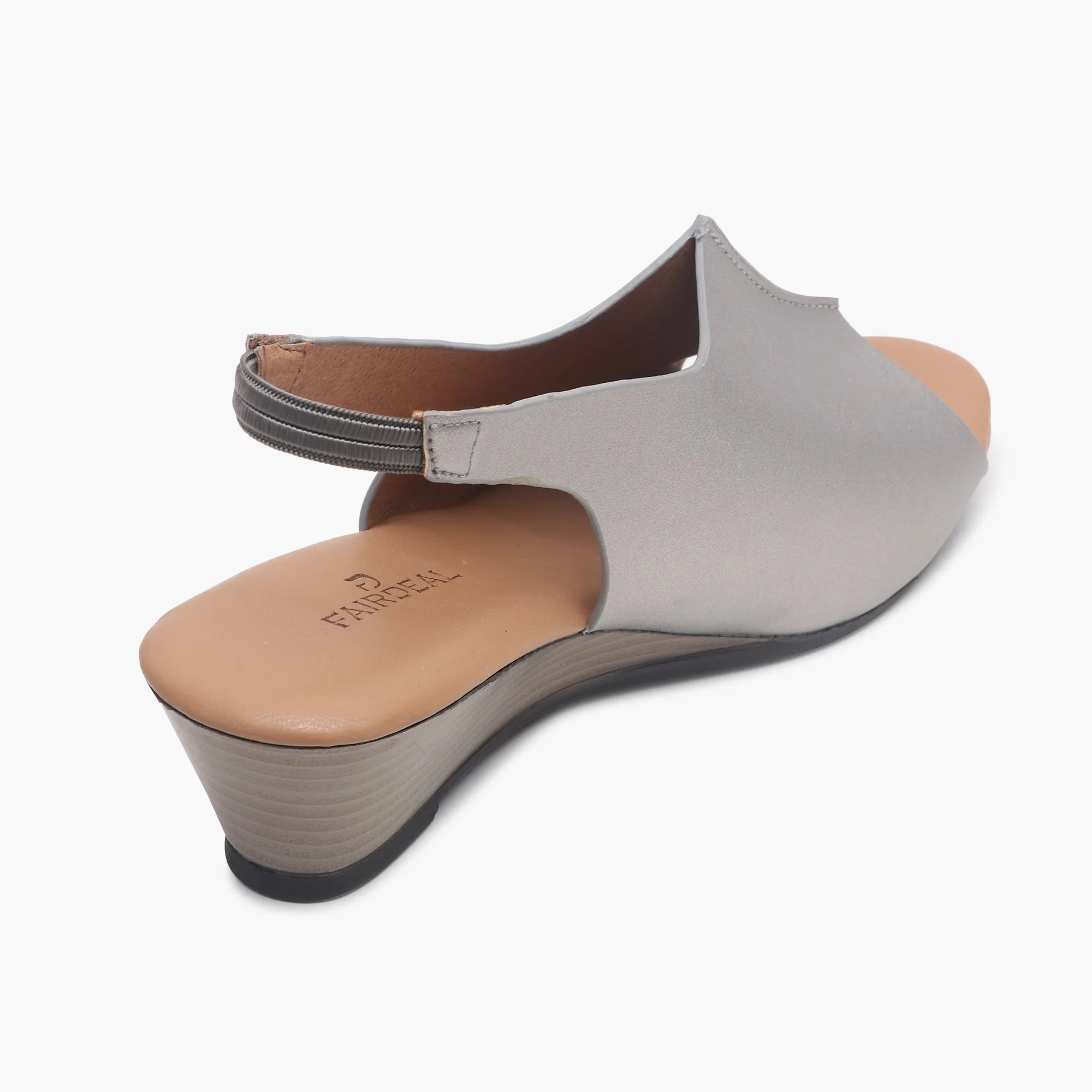 Backstrap Wedge Sandals