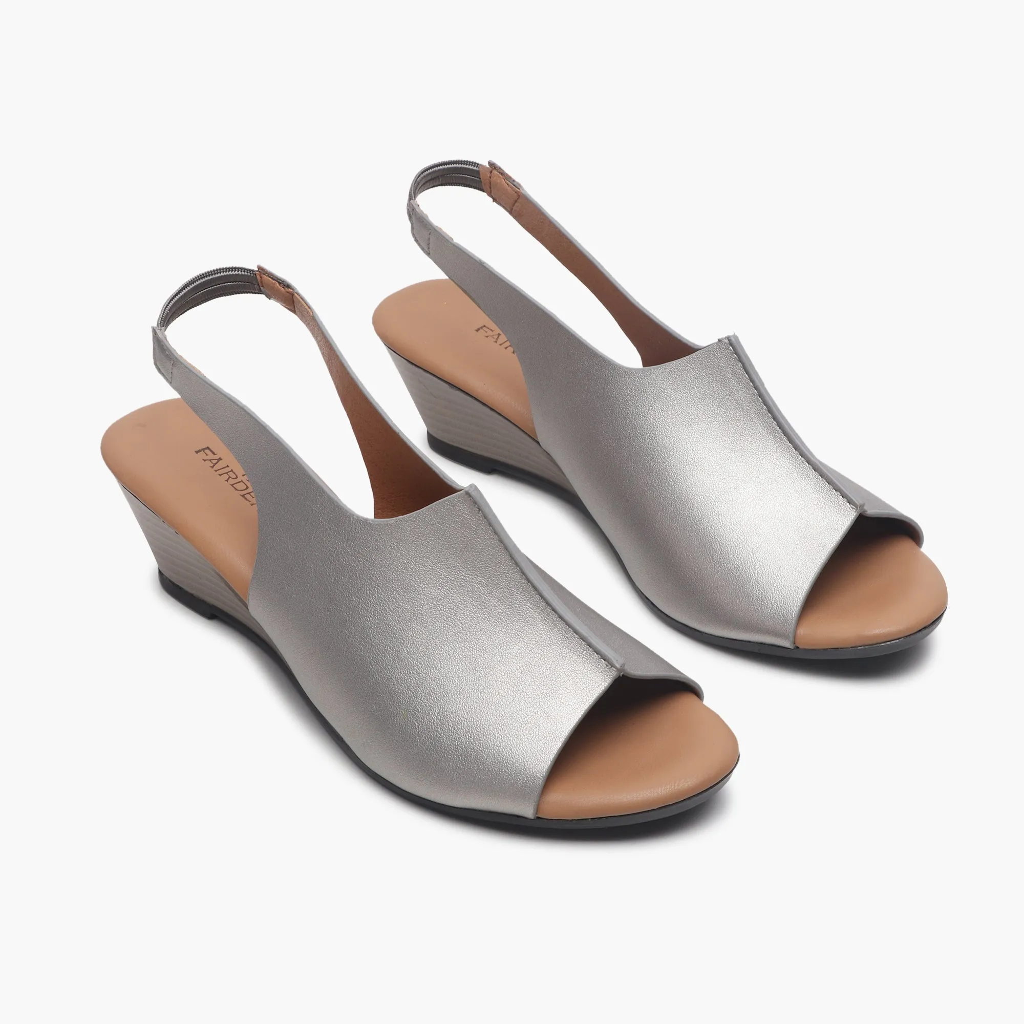 Backstrap Wedge Sandals