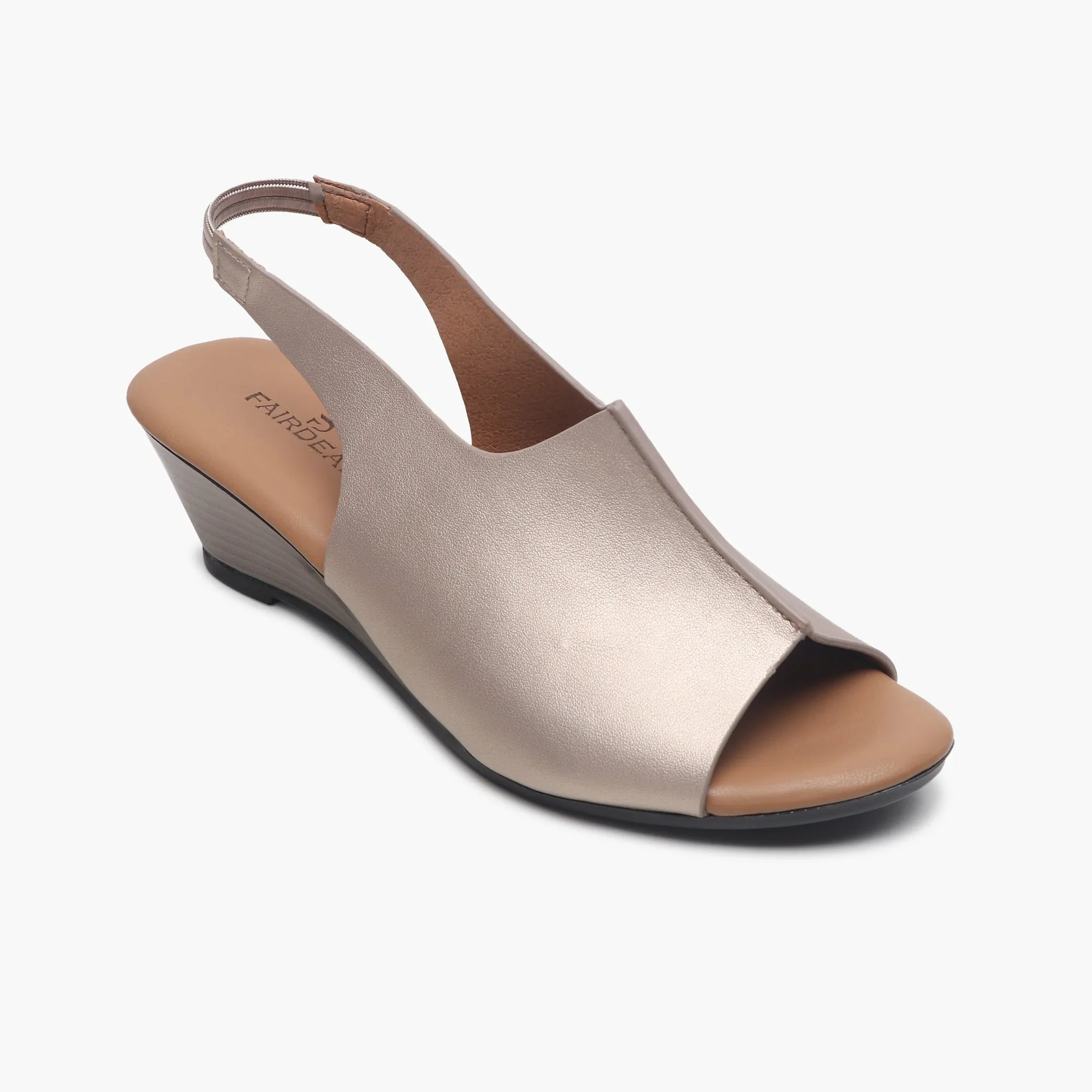 Backstrap Wedge Sandals