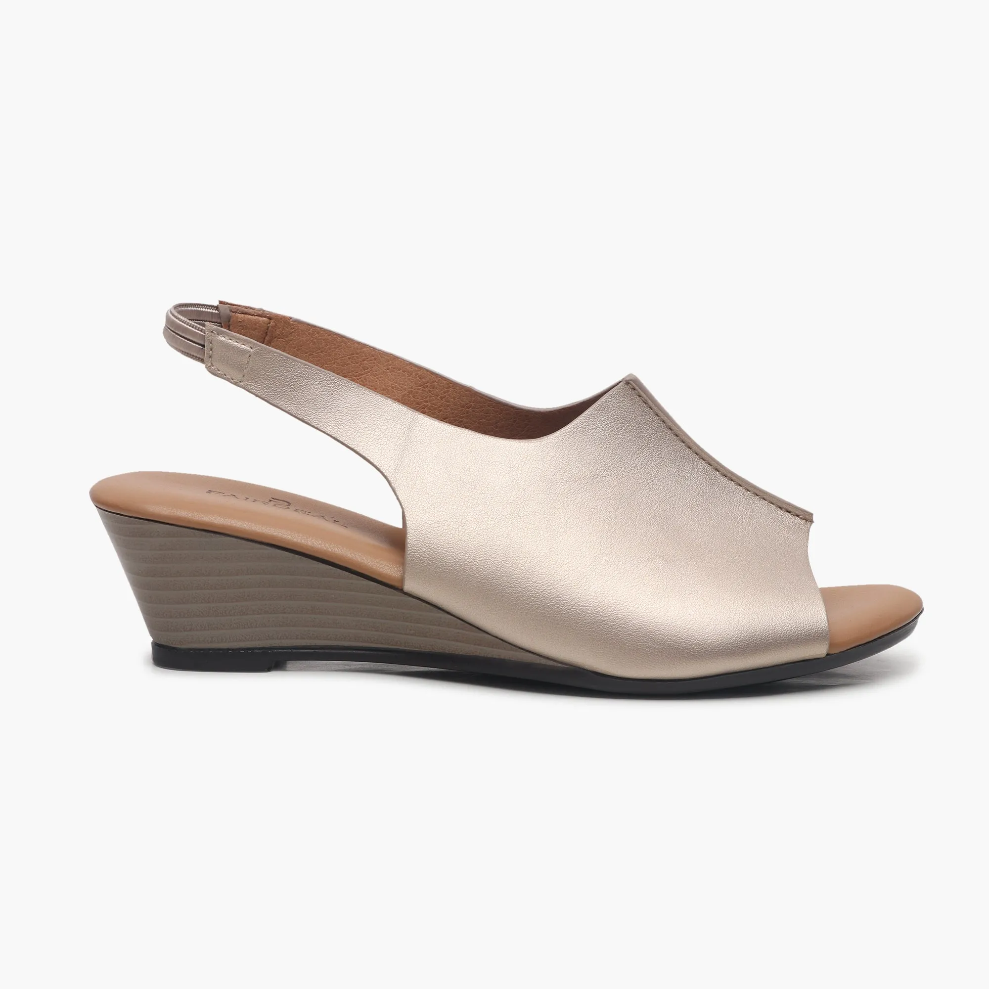 Backstrap Wedge Sandals