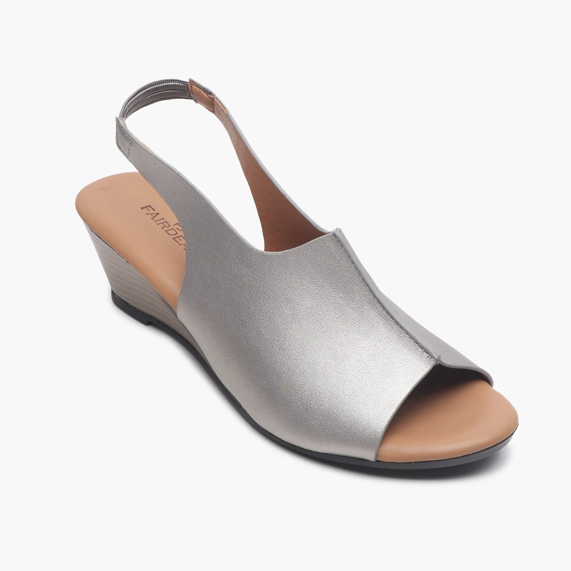 Backstrap Wedge Sandals
