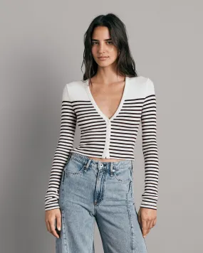 Breton Stripe Cardigan