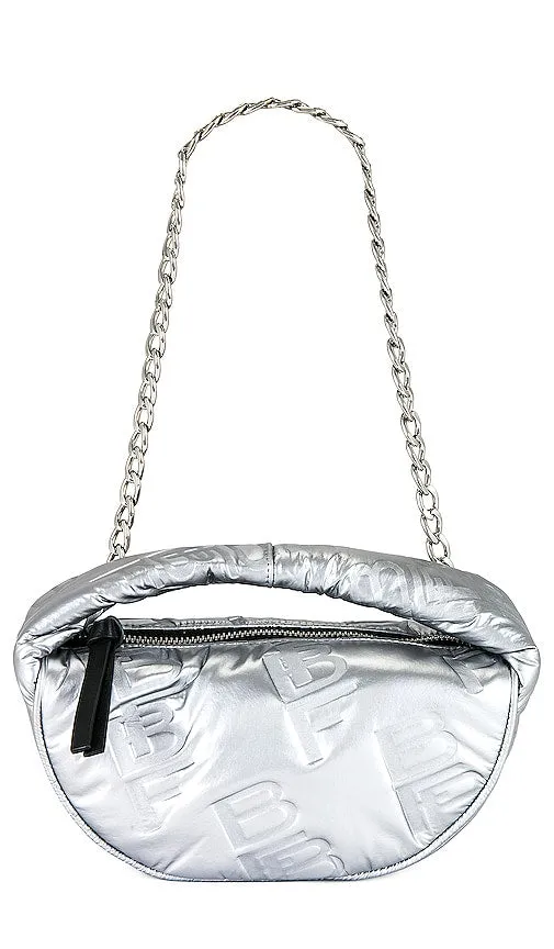 BY FAR Baby Cush Bag in Metallic Silver
