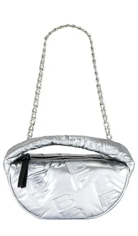 BY FAR Baby Cush Bag in Metallic Silver