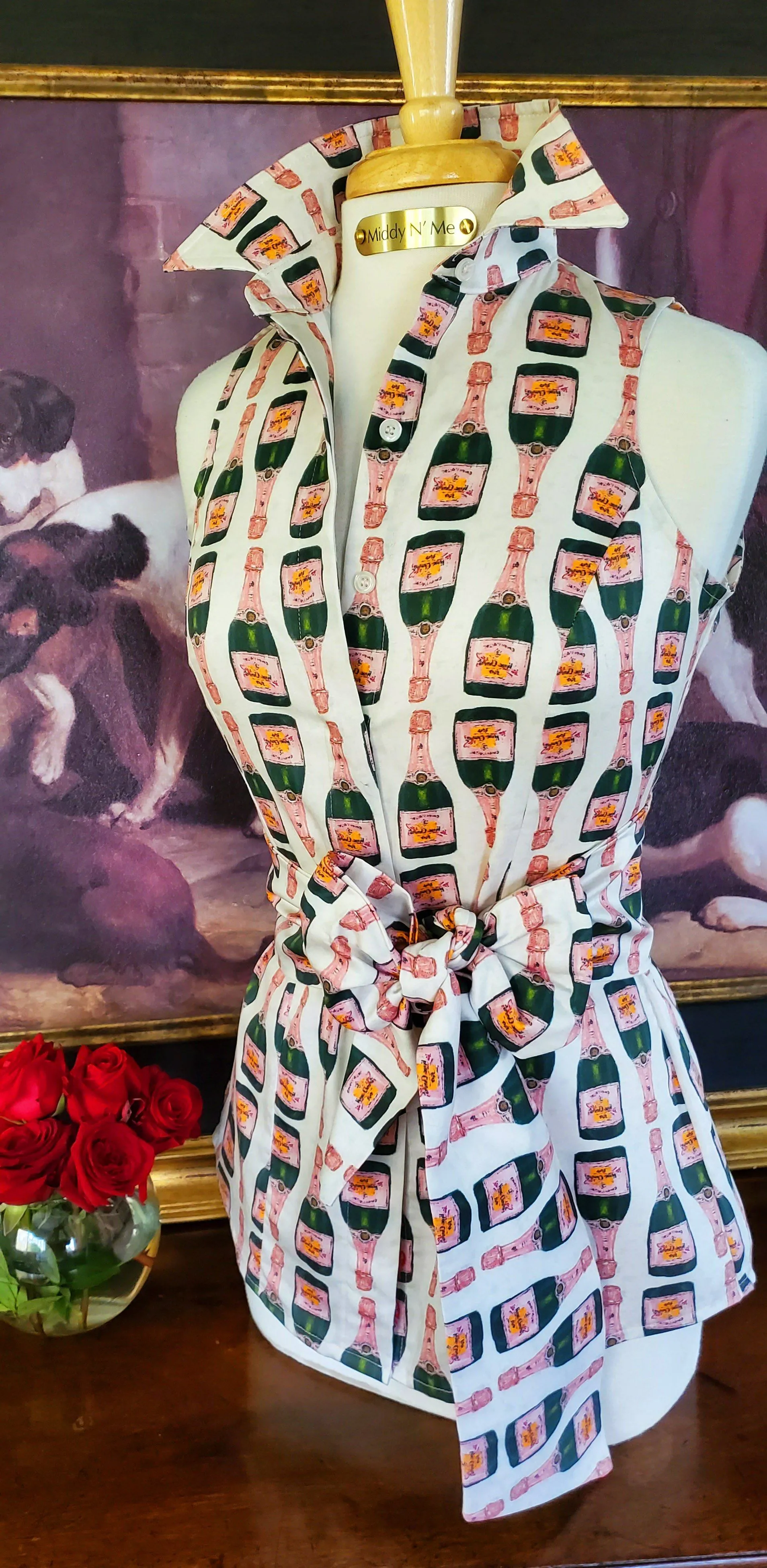 CHAMPAGNYA SHIRT WITH SASH