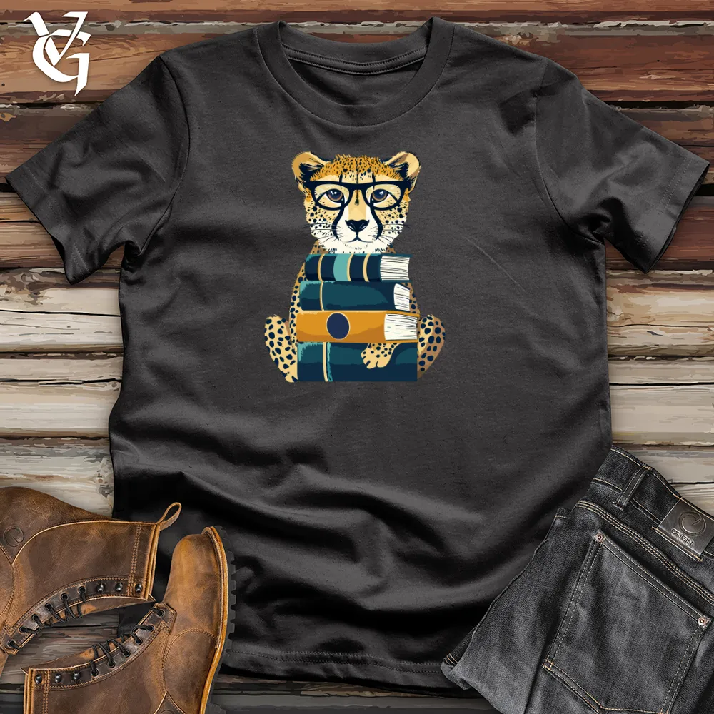 Cheetah Scholar Stack Cotton Tee