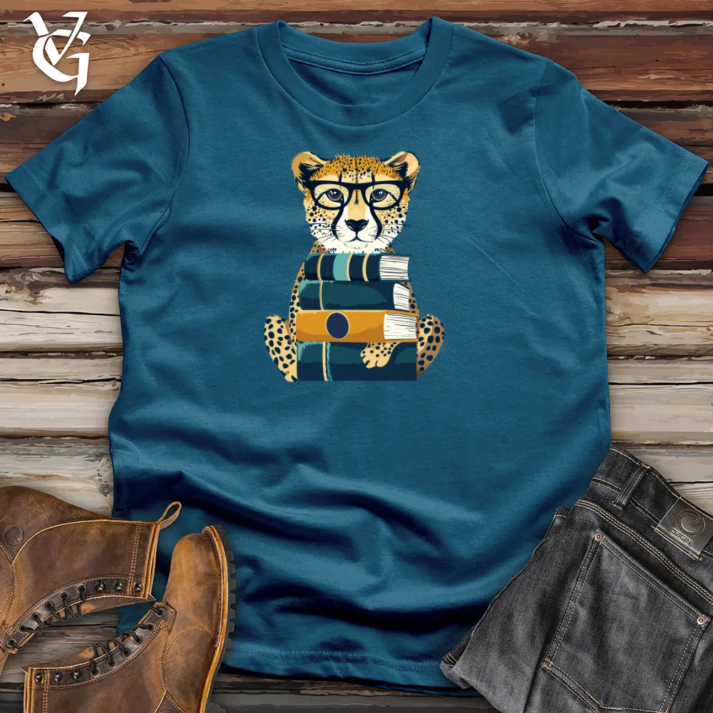 Cheetah Scholar Stack Cotton Tee