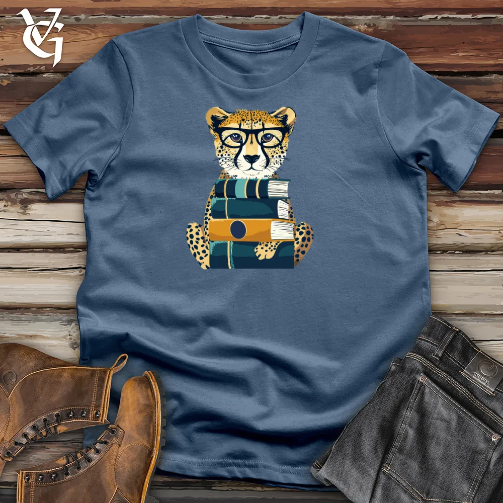 Cheetah Scholar Stack Cotton Tee