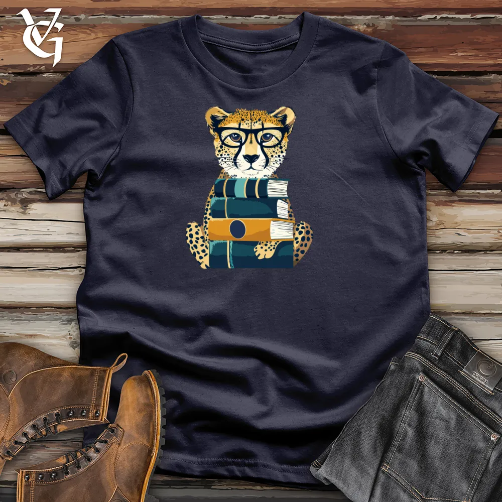 Cheetah Scholar Stack Cotton Tee