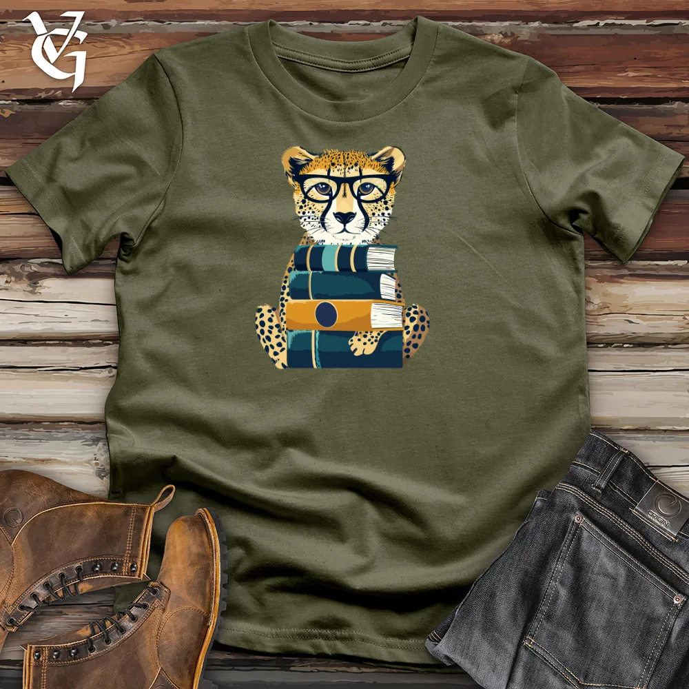 Cheetah Scholar Stack Cotton Tee