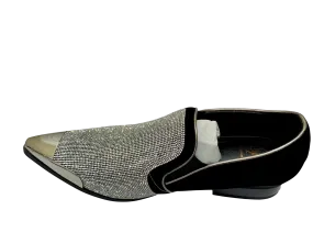 Cristiano Silver Fashion Loafers pointed tip