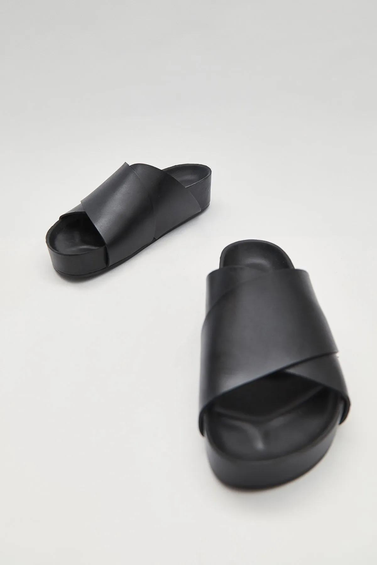 Cross Over Leather Sandal