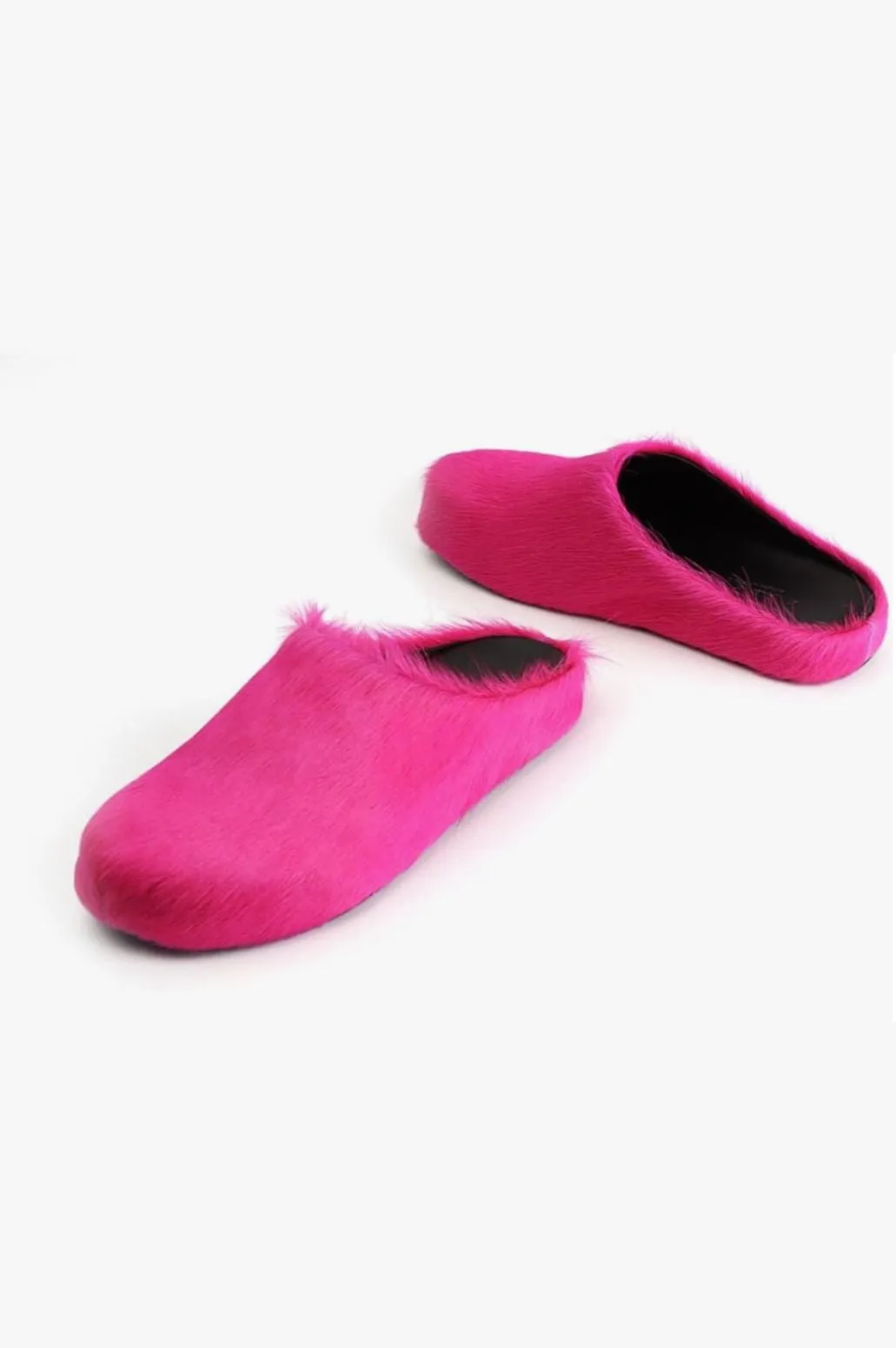 Cuddle Up Faux Fur Slides - Fuchsia