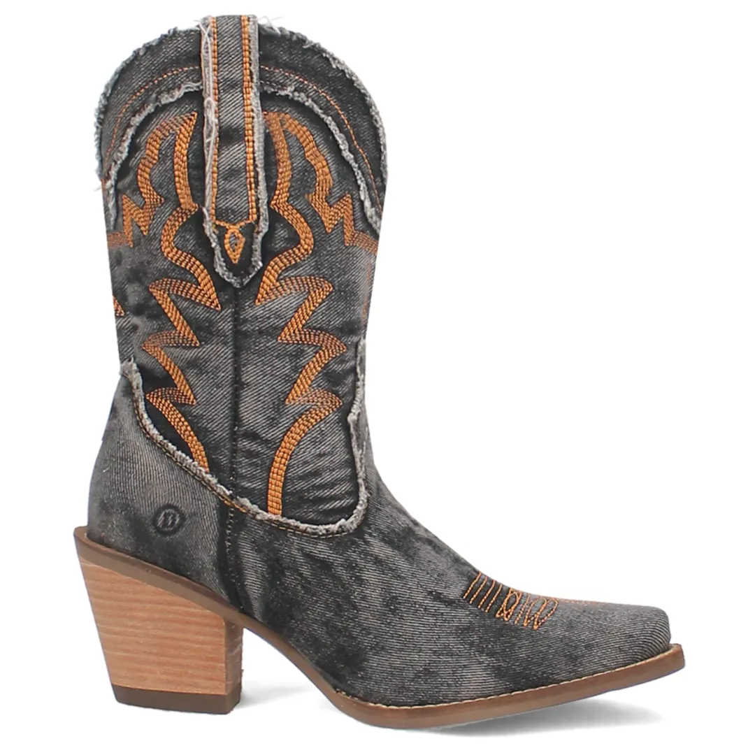 Dingo Women's Boot - Y'all Need Dolly (Black) - DI950-BK