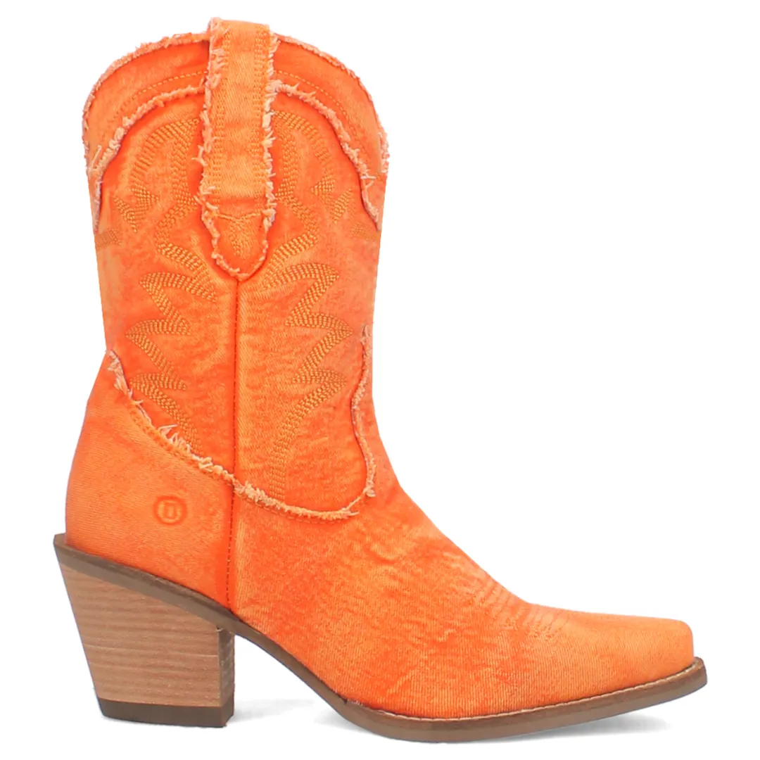 Dingo Women's Boot - Y'all Need Dolly (Orange) - DI950-OR