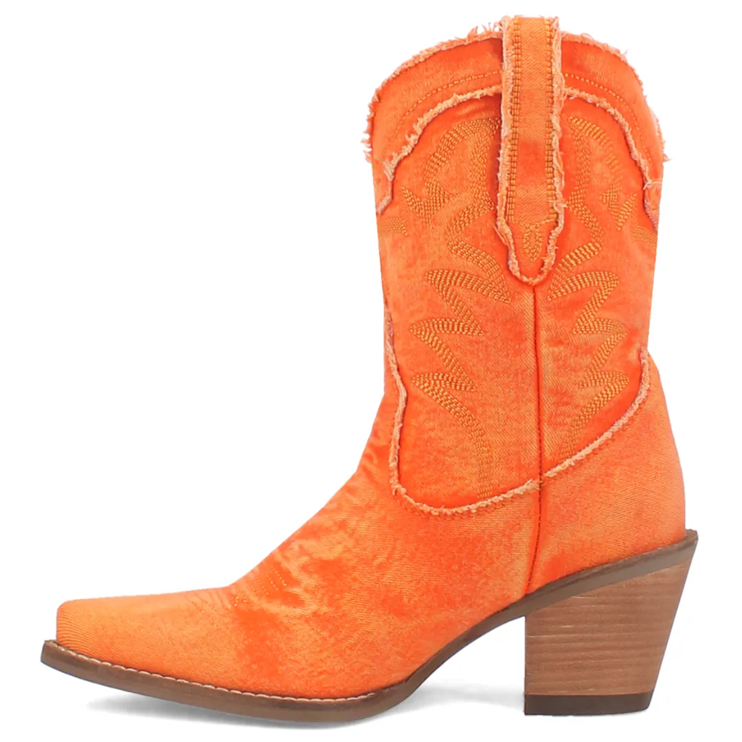 Dingo Women's Boot - Y'all Need Dolly (Orange) - DI950-OR