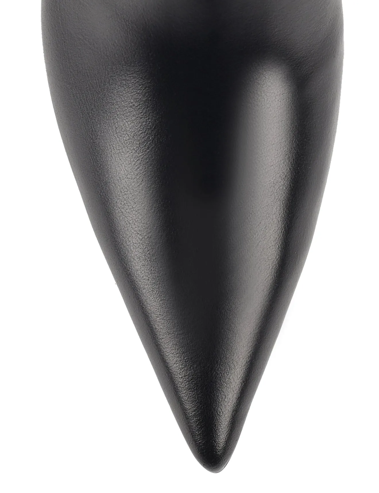 Drew Stiletto Ankle Boots - Black High Shine Leather