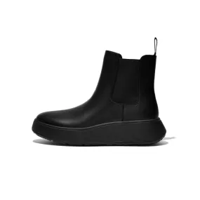 F-MODE Leather Flatform Chelsea Boots