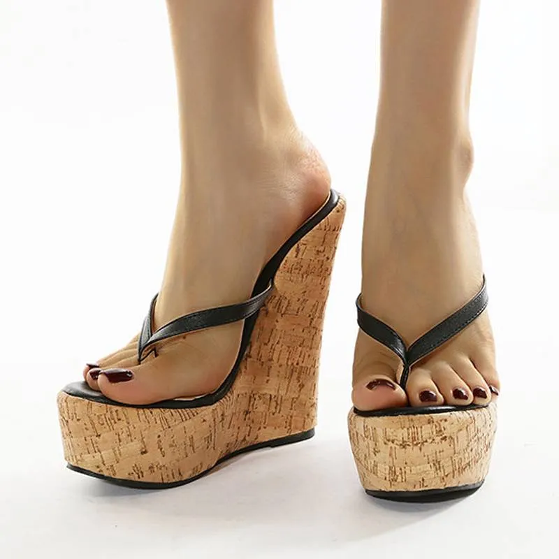 Fallen Leaves Wedges Sandal