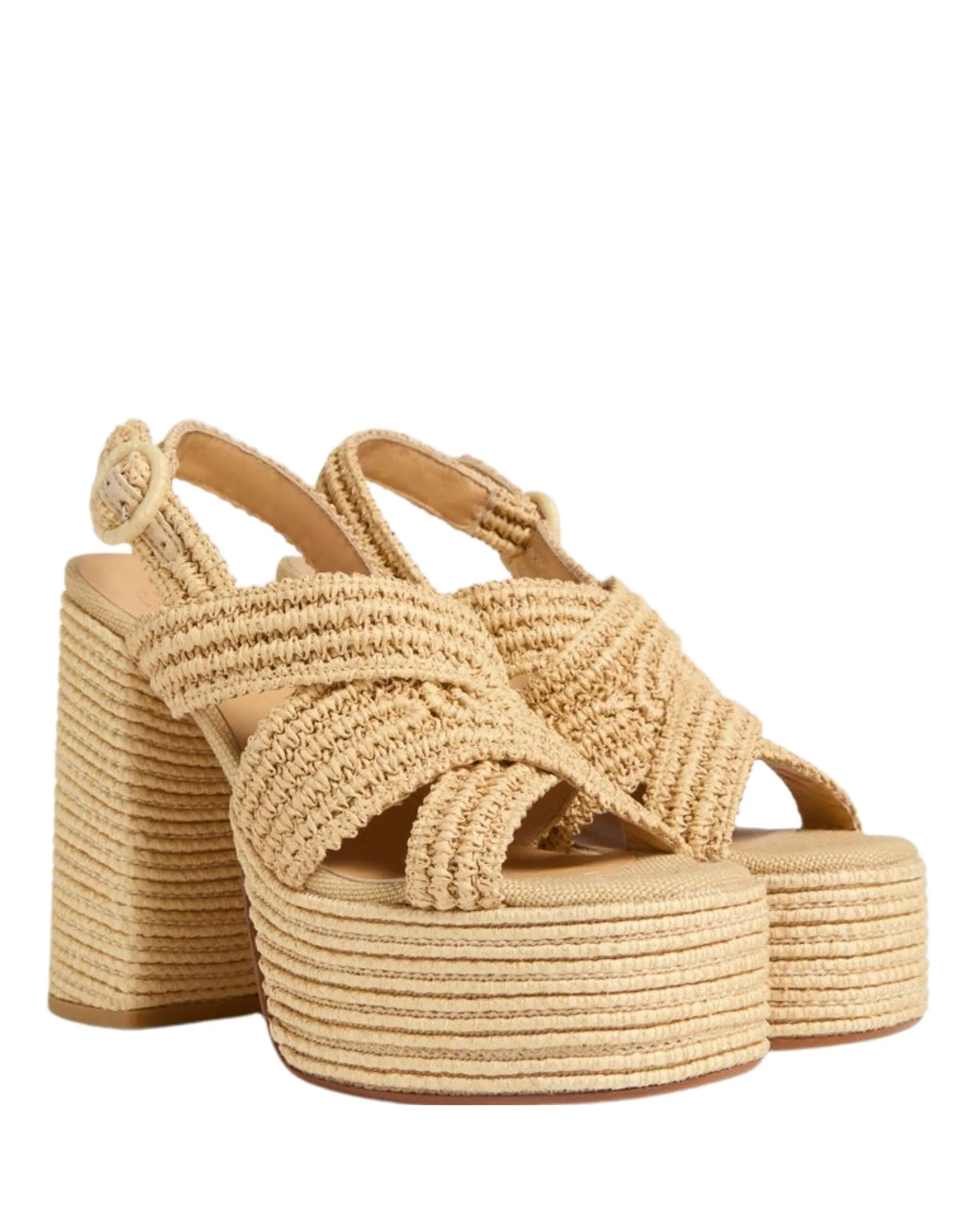 Fulvia Beige Platform Sandal