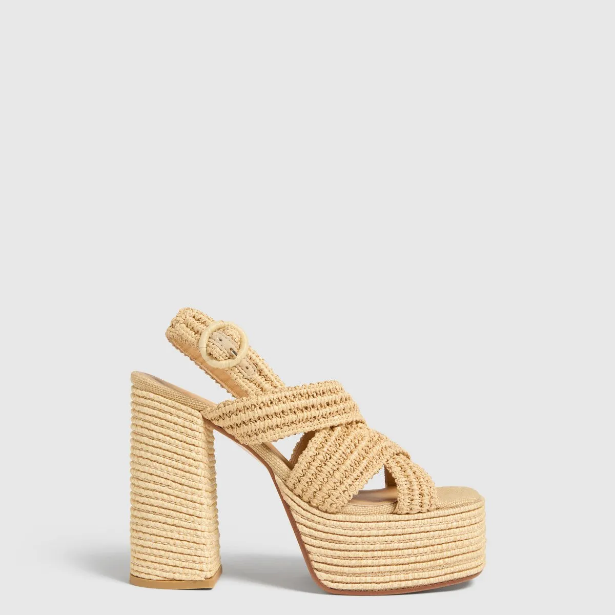 Fulvia Beige Platform Sandal