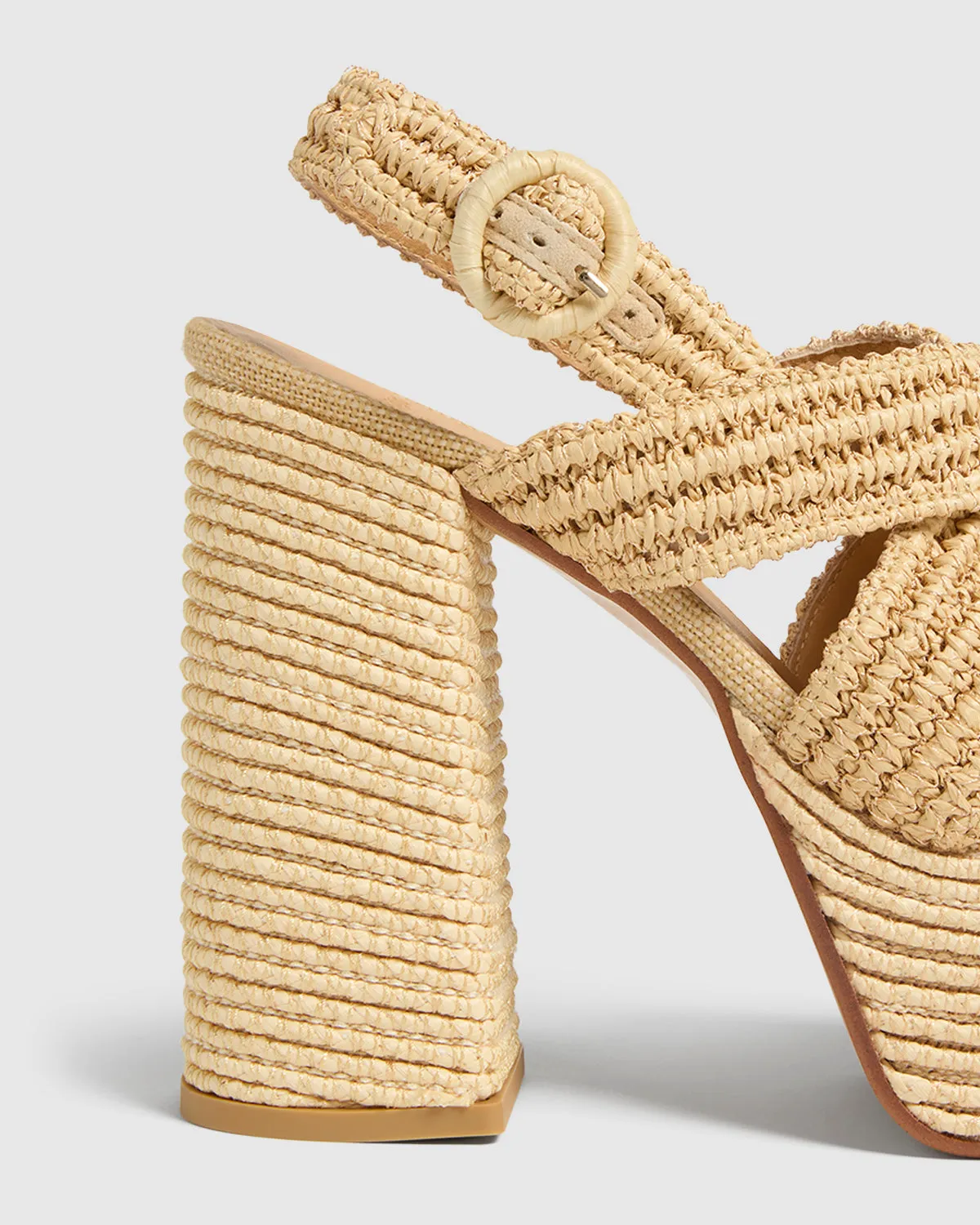 Fulvia Beige Platform Sandal