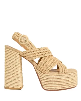 Fulvia Beige Platform Sandal