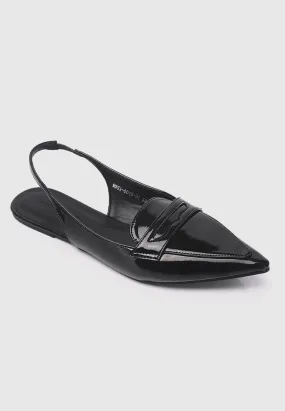 Gaia Slingback Flats & Ballerina (Black)