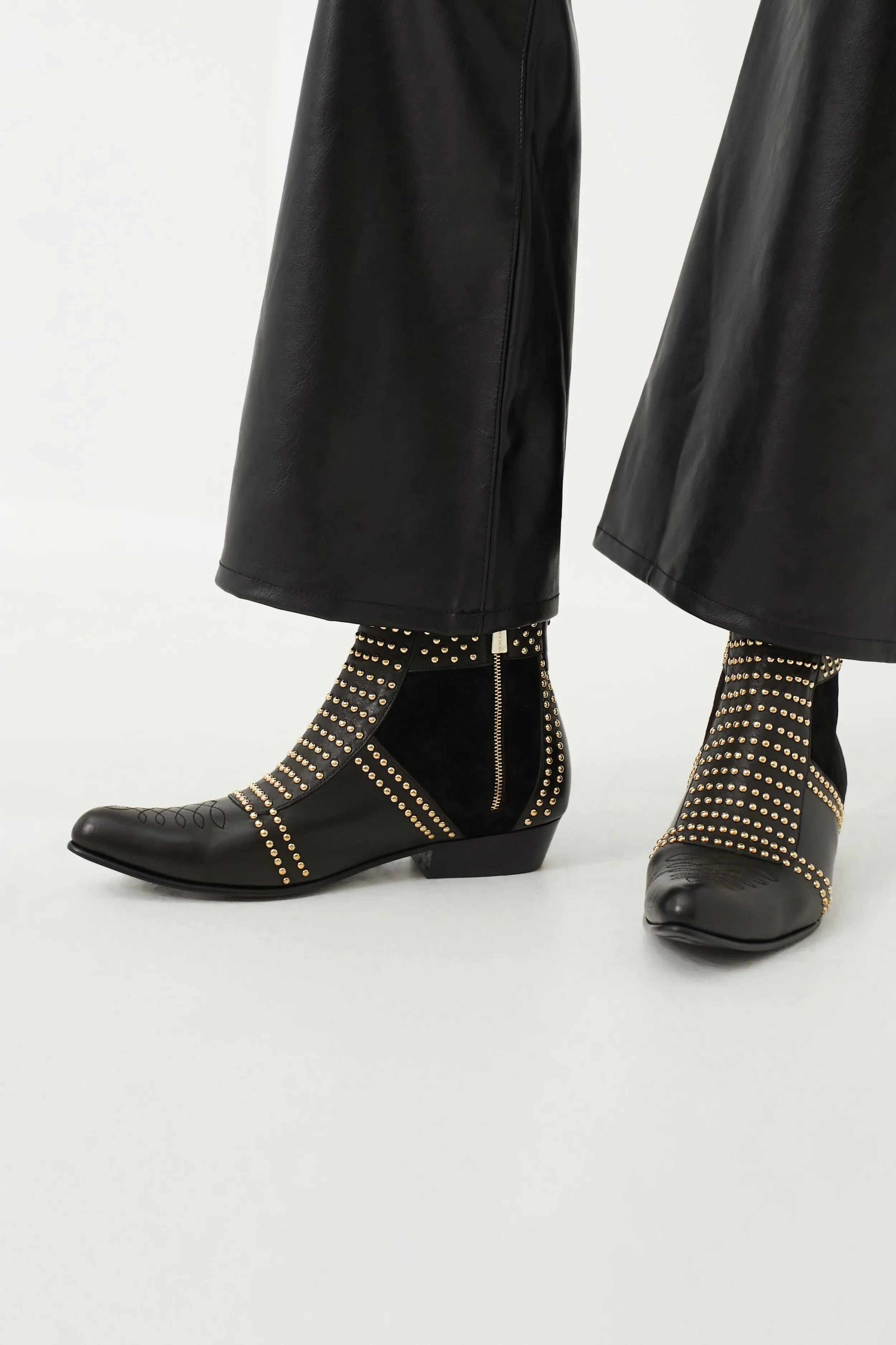 Gold Stud Charlie Boots