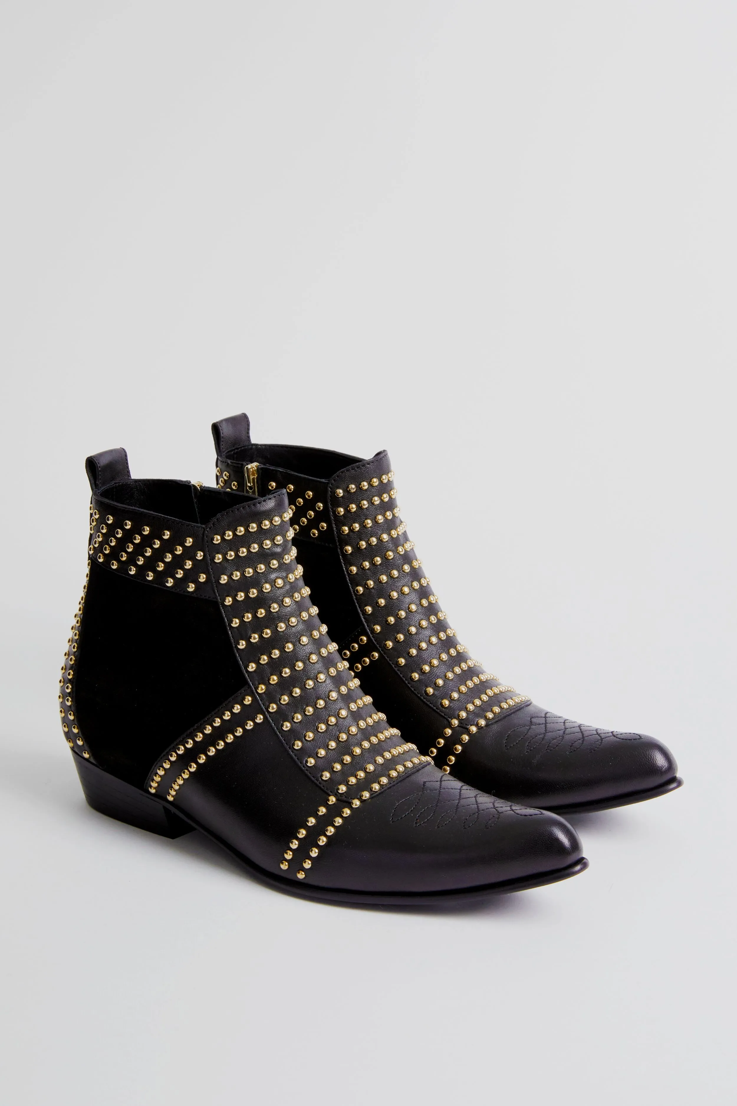Gold Stud Charlie Boots