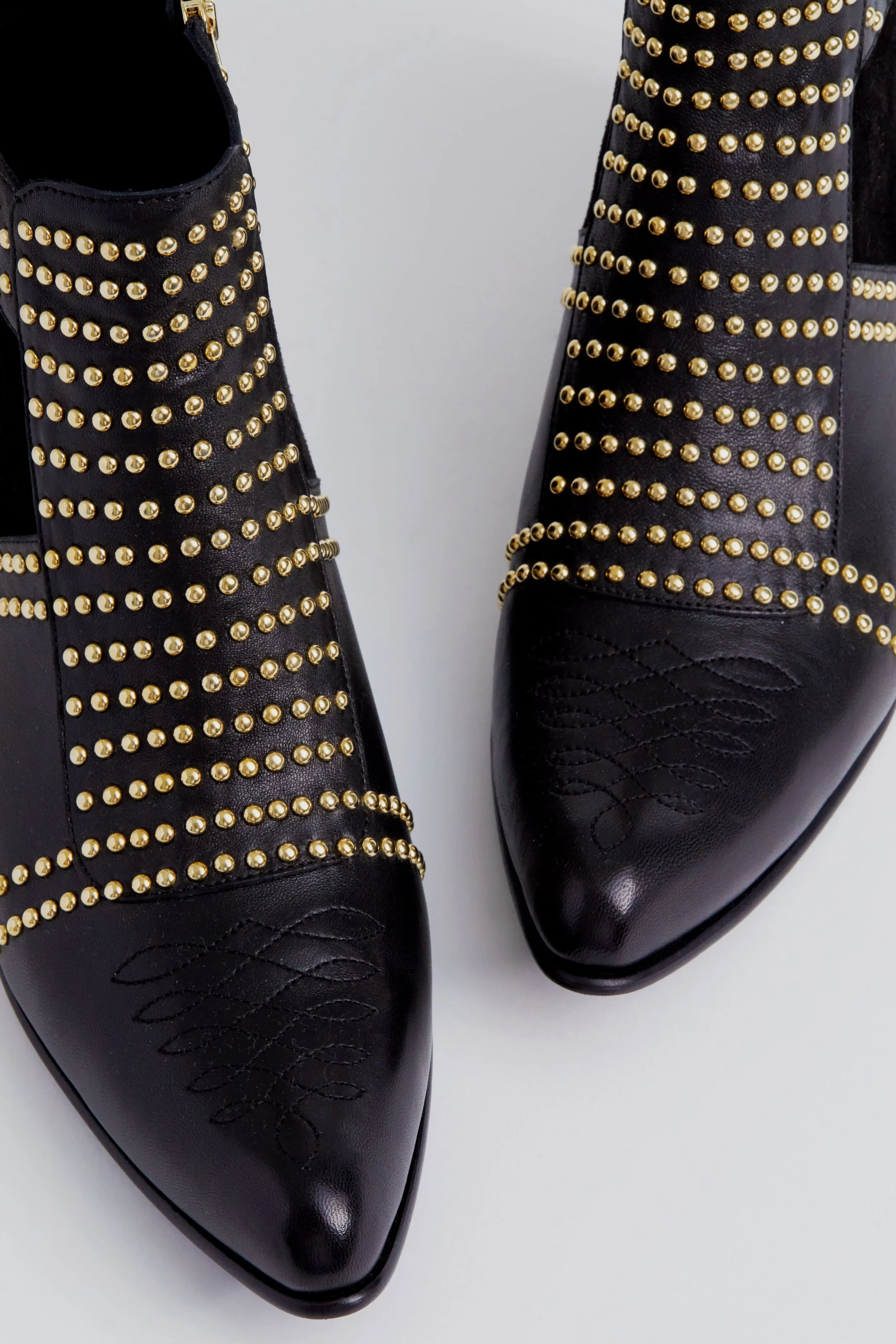 Gold Stud Charlie Boots