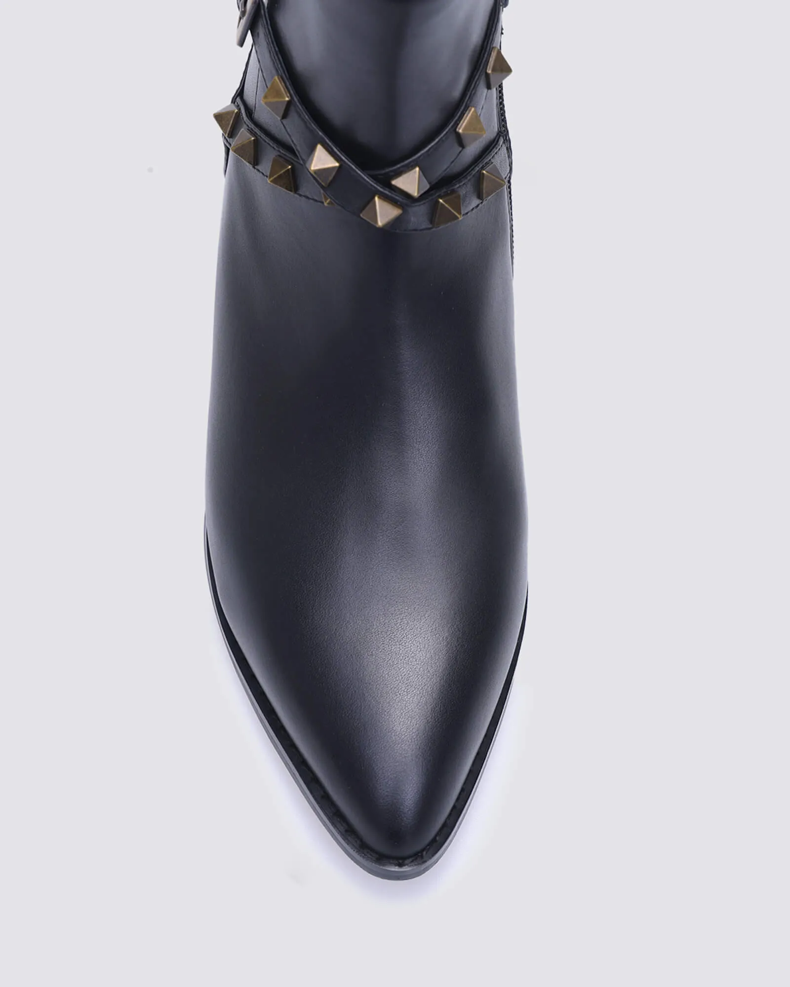 JEMIMA ANKLE BOOTS BLACK LEATHER