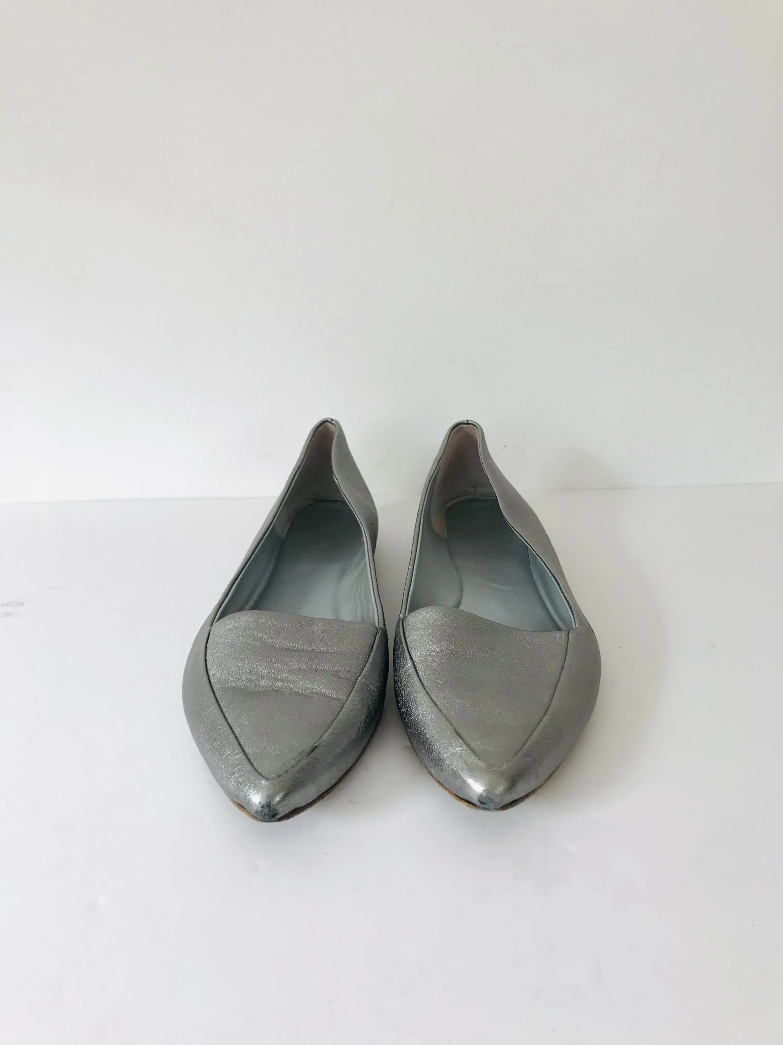 Jigsaw Women's Shimmer Slip-on Flats Shoes | 40 UK7 | Blue