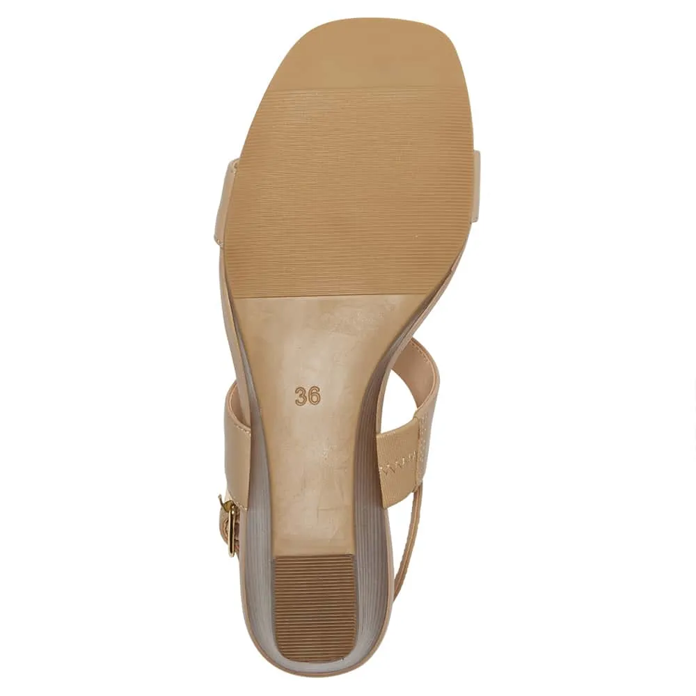Jill Heel in Nude Leather