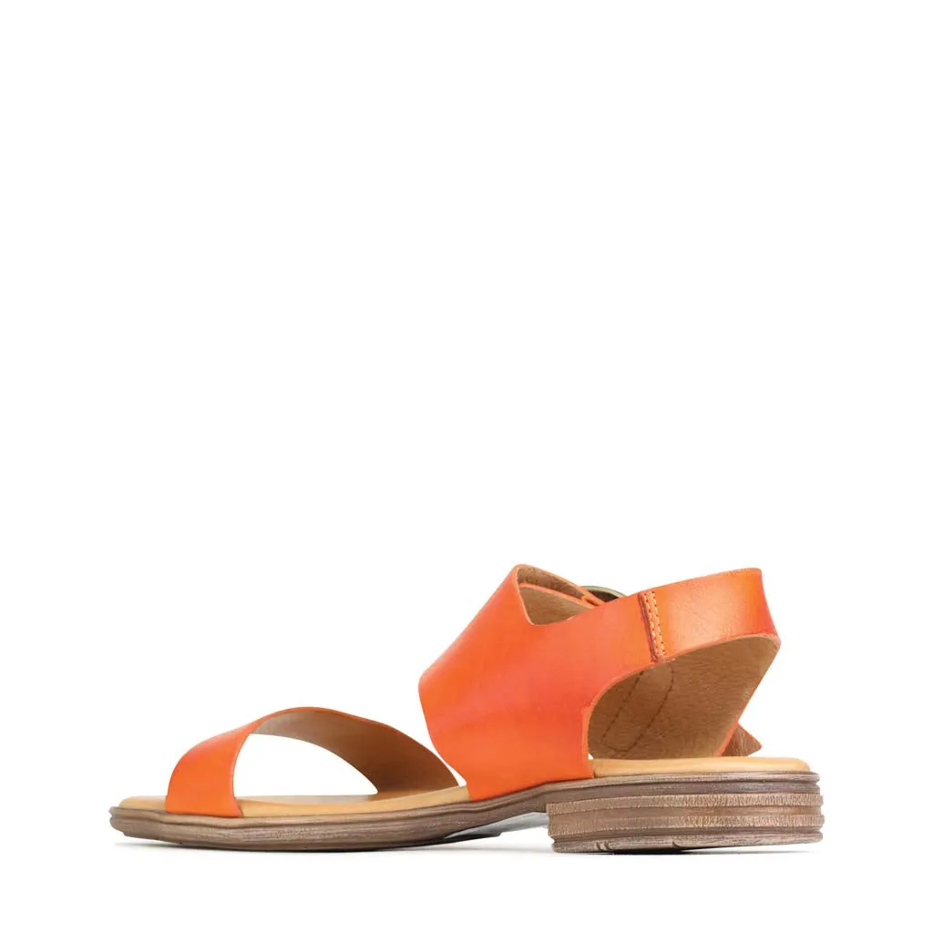 KASSIDY LEATHER ANKLE STRAP SANDALS