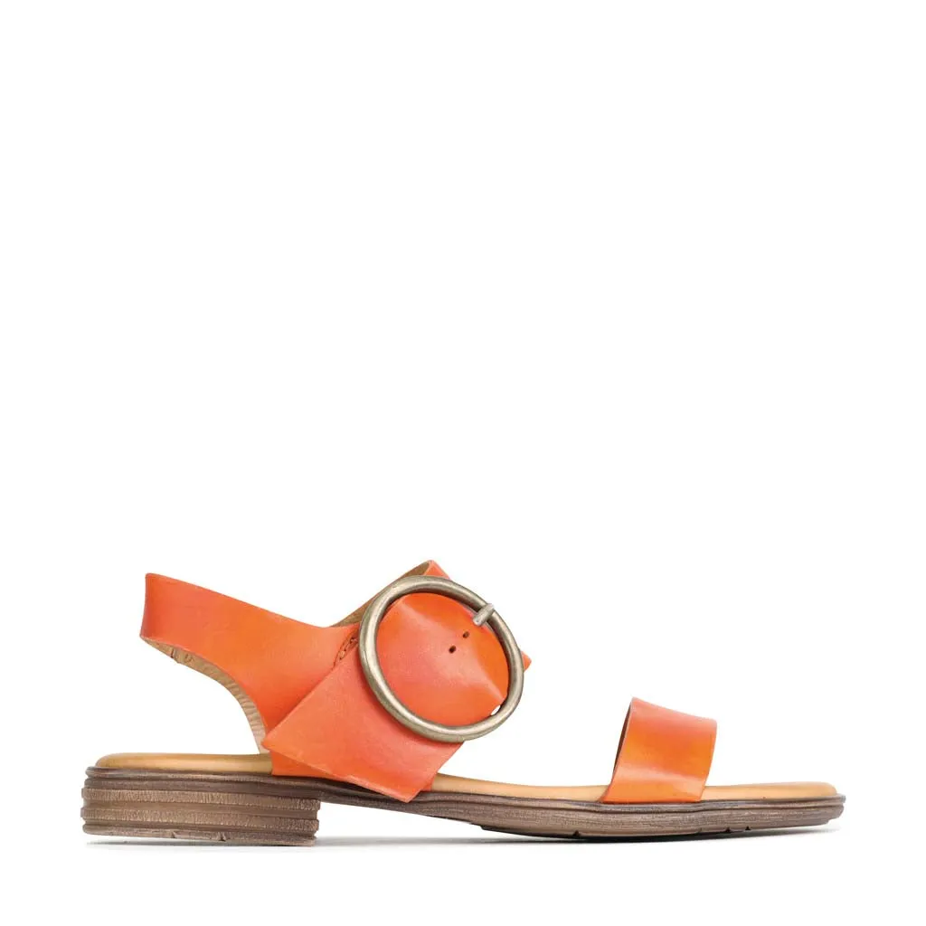 KASSIDY LEATHER ANKLE STRAP SANDALS