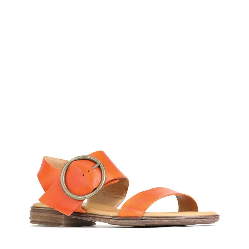 KASSIDY LEATHER ANKLE STRAP SANDALS