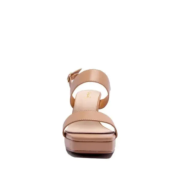KRISHA-04X Elegant Strap Buckled 4" Heel Sandal