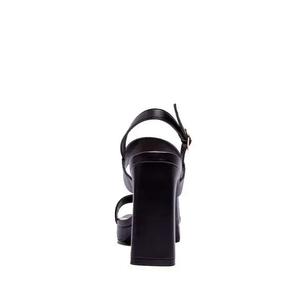 KRISHA-04X Elegant Strap Buckled 4" Heel Sandal