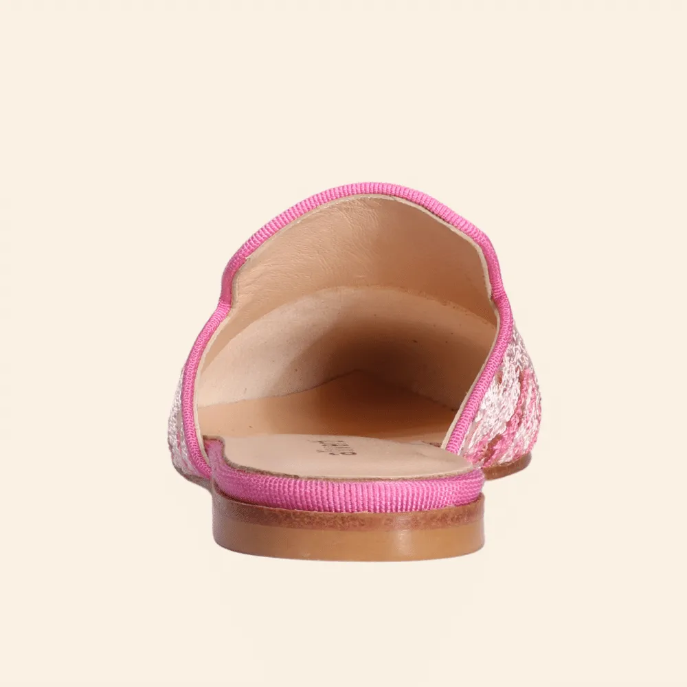 Ladies Baroque Fabric Slip-On in Rosa (ESE553)
